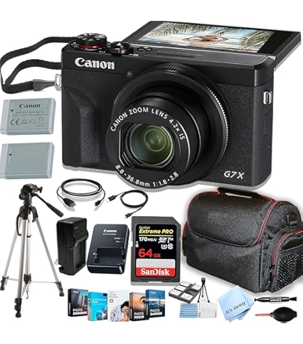 Canon PowerShot G7 X Mark III ブラック Amazon.com : Canon PowerShot G7 X Mark III Digital Camera + 64GB